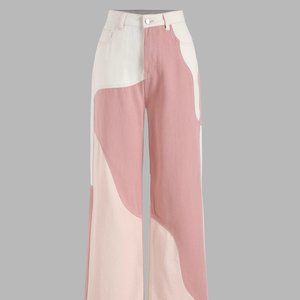 NWT Cider Multicolor Straight Leg Jeans